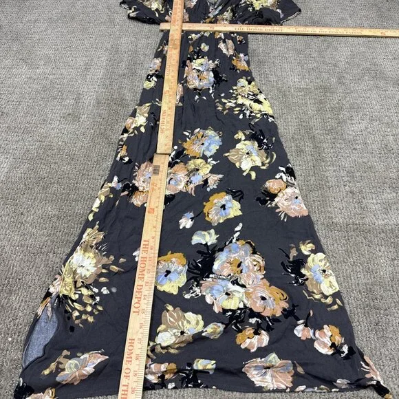 Love Stitch Dress Multicolored Floral Short Sleeve Women’s Size Medium/Large - Picture 2 of 11